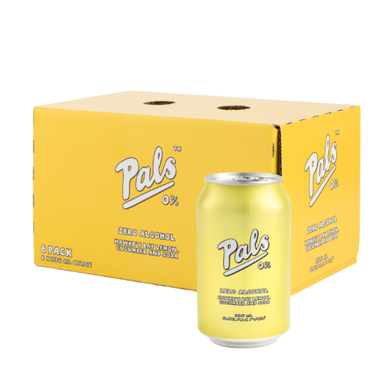 Picture of Pals 0% Hawke's Bay Lemon, Cucumber Cans 6x330ml