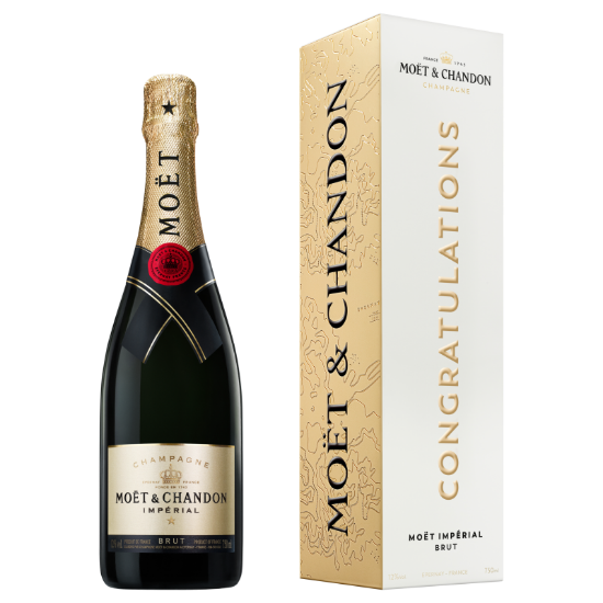 Picture of Moët & Chandon Impérial Brut Champagne Congratulations Gift Box 750ml