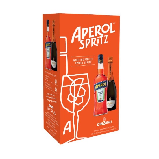 Picture of Aperol Aperitivo + Cinzano Prosecco Spritz Pack 1.45 Litre