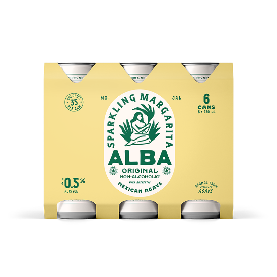 Picture of Alba Non-Alcoholic Sparkling Margarita Cans 6x250ml