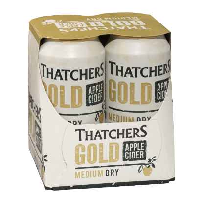 Picture of Thatchers Gold Apple Cider Medium Dry Cans 4x440ml