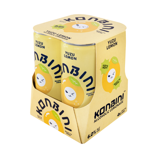 Picture of Garage Project Konbini Alcoholic Lemonade Yuzu Lemon 6% Cans 4x250ml