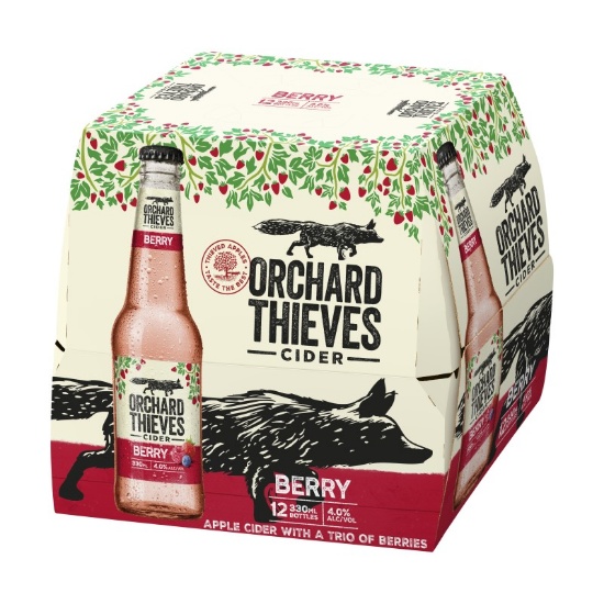 Picture of Orchard Thieves Cider Berry Bottles 12x330ml