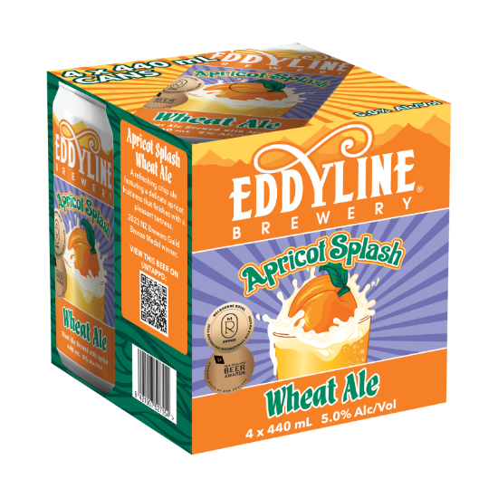 Picture of Eddyline Apricot Splash Wheat Ale Cans 4x440ml