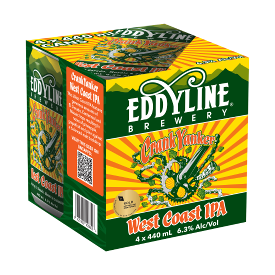 Picture of Eddyline Crank Yanker IPA Cans 4x440ml