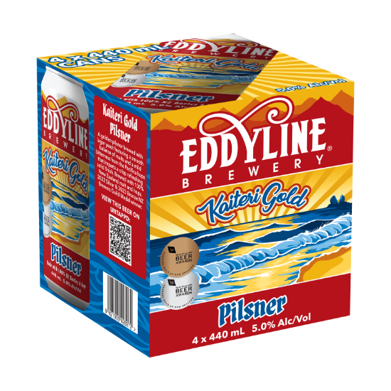 Picture of Eddyline Kaiteri Gold Pilsner Cans 4x440ml