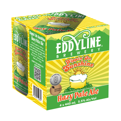 Picture of Eddyline Sippin' On Sunshine Hazy Pale Ale Cans 4x440ml