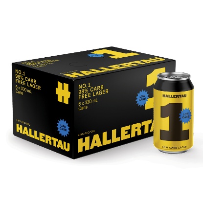Picture of Hallertau 1 Low Carb Lager Cans 6x330ml