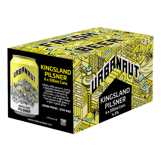 Picture of Urbanaut Kingsland Pilsner Cans 6x330ml