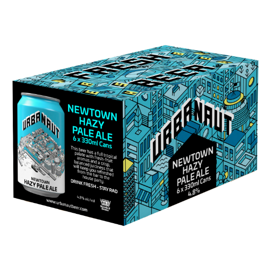 Picture of Urbanaut Newtown Hazy Pale Ale Cans 6x330ml