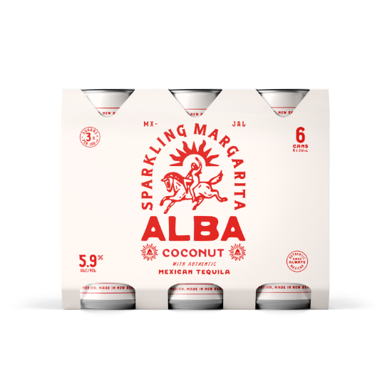 Picture of Alba Sparkling Margarita Coconut 5.9% Cans 6x250ml