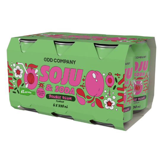 Picture of Odd Company Soju Cocktail Double Plum 6% Cans 6x330ml