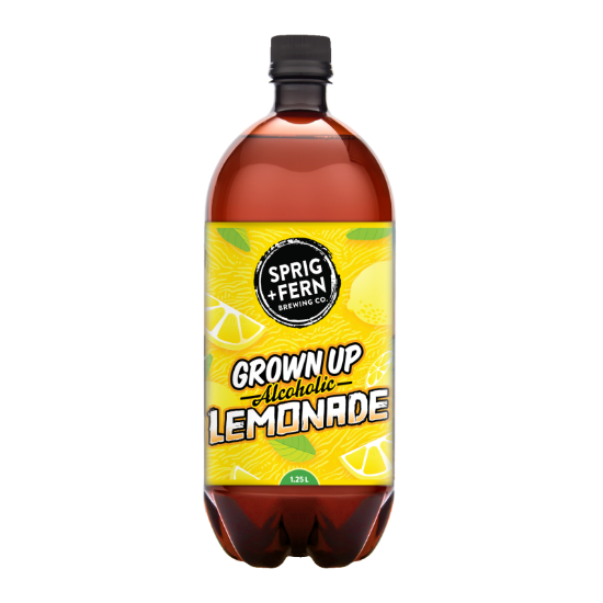 Picture of Sprig & Fern Grown Up Lemonade Hard Soda 4% PET Bottle 1.25 Litre