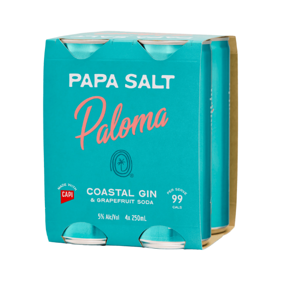 Picture of Papa Salt Paloma Coastal Gin & Grapefruit Soda 5% Cans 4x250ml