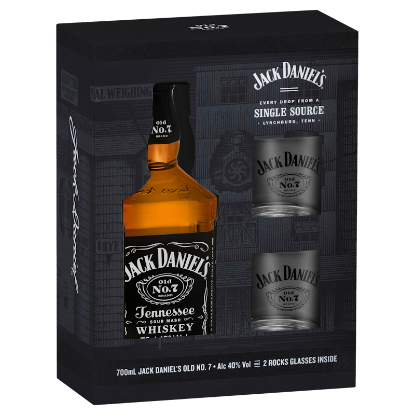Picture of Jack Daniel's & 2 Glass Gift Pack 700ml