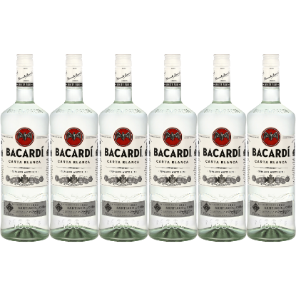 Picture of Bacardí Carta Blanca White Rum 6x1 Litre