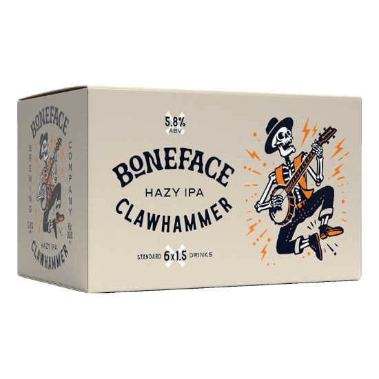 Picture of Boneface Clawhammer Hazy IPA Cans 6x330ml