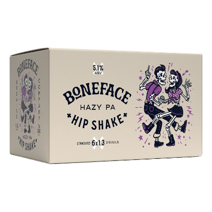 Picture of Boneface Hip Shake Hazy Pale Ale Cans 6x330ml
