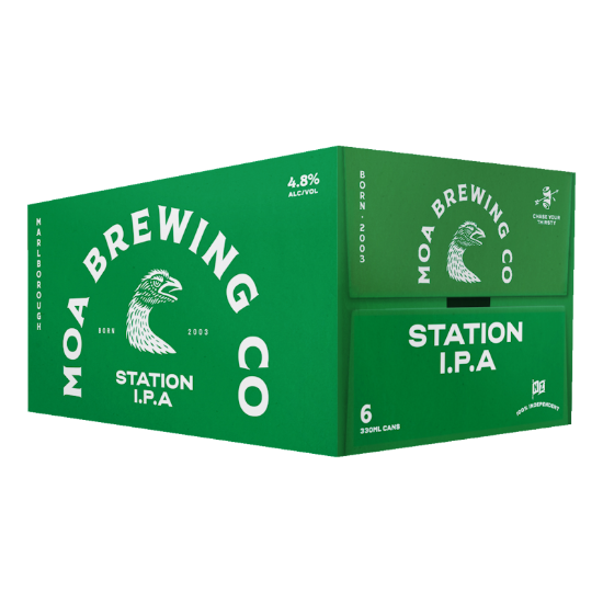 Picture of Moa Brewing Co Station IPA Cans 6x330ml