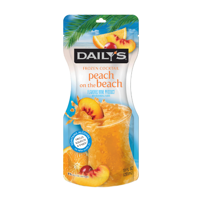 Picture of Daily's Frozen Cocktail Peach on the Beach 5% Pouch 295ml