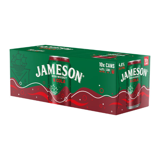 Picture of Jameson & Cola 4.8% Cans 10x330ml