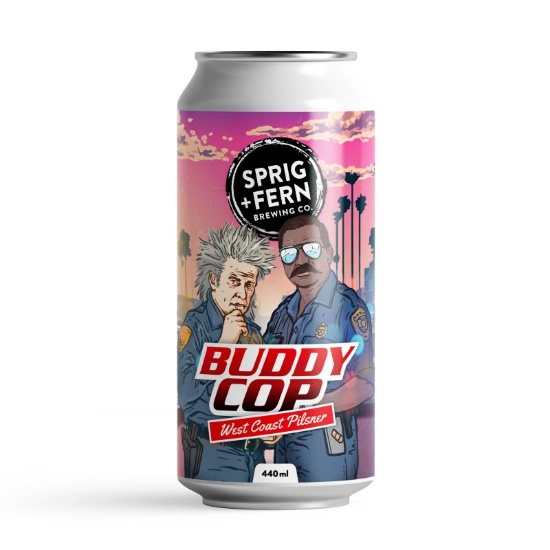 Picture of Sprig & Fern Buddy Cop West Coast Pilsner Can 440ml