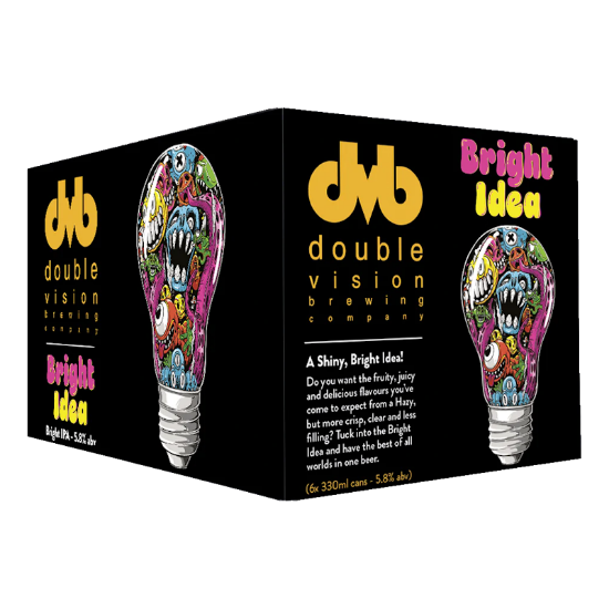 Picture of Double Vision Bright Idea Bright IPA Cans 6x330ml