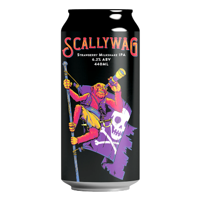 Picture of Double Vision Scallywag Strawberry Milkshake IPA Can 440ml