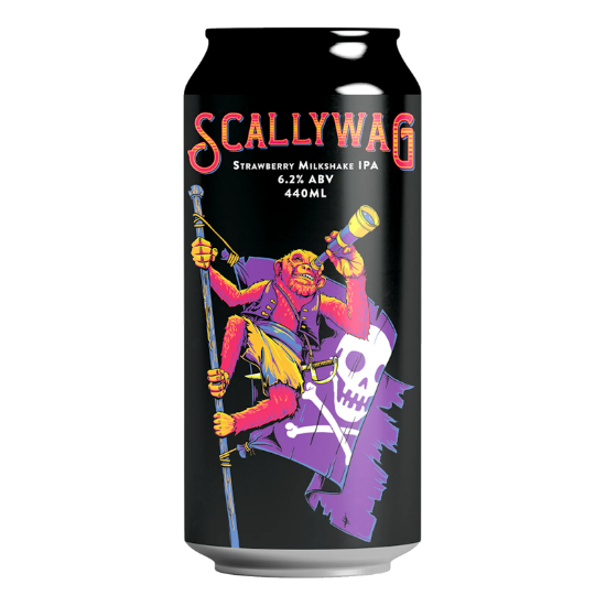 Picture of Double Vision Scallywag Strawberry Milkshake IPA Can 440ml