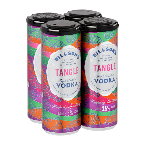 Picture of Billson's Vodka with Tangle 3.5% Cans 4x355ml