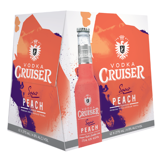 Picture of Cruiser Sour Peach 4.8% Bottles 12x275ml