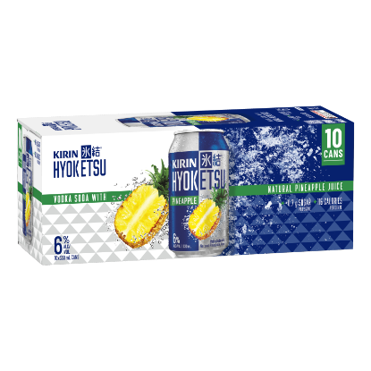 Picture of Kirin Hyoketsu Pineapple Vodka Soda 6% Cans 10x330ml