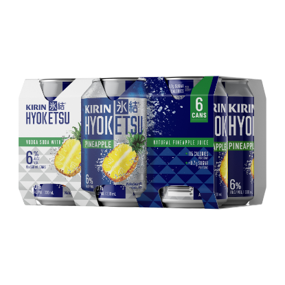 Picture of Kirin Hyoketsu Pineapple Vodka Soda 6% Cans 6x330ml