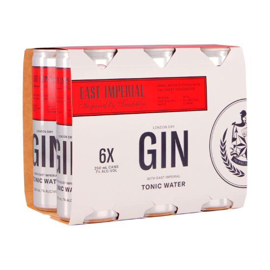 Picture of East Imperial Gin & Tonic Water 7% Cans 6x250ml