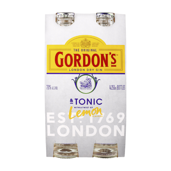 Picture of Gordon's Gin & Tonic 7% Bottles 4x250ml