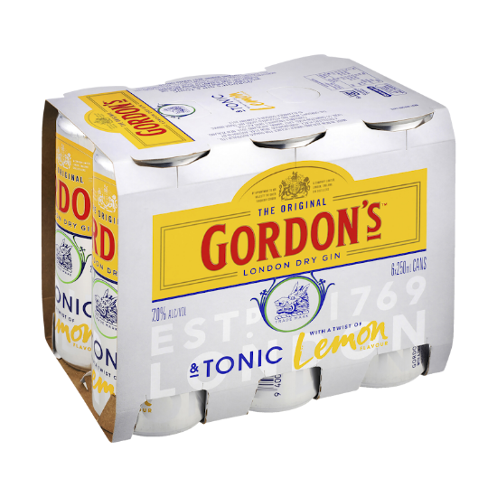 Picture of Gordon's Gin & Tonic 7% Cans 6x250ml