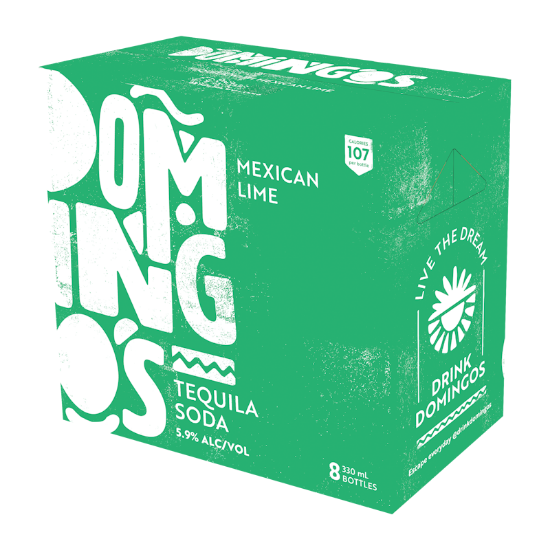 Picture of Domingos Mexican Lime 5.9% Bottles 8x330ml