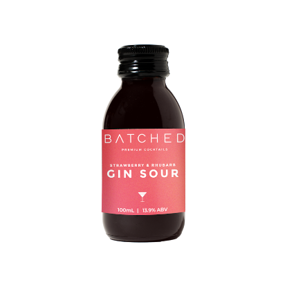 Picture of Batched Gin Sour Strawberry & Rhubarb 100ml