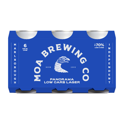 Picture of Moa Brewing Co Panorama Low Carb Lager Cans 6x330ml