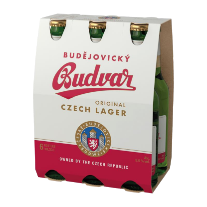 Picture of Budejovicky Budvar Original Czech Lager Bottles 6x330ml