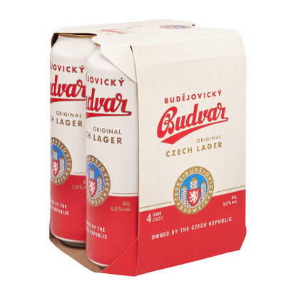 Picture of Budejovicky Budvar Original Czech Lager Cans 4x500ml