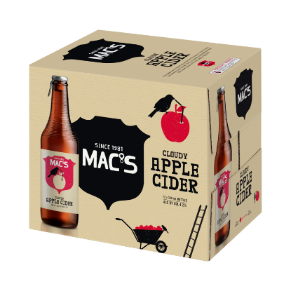 Show details for Mac's Cloudy Apple Cider Bottles 12x330ml Picture of Mac's Cloudy Apple Cider Bottles 12x330ml