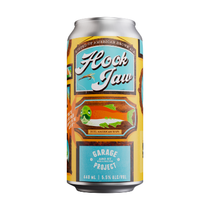Picture of Garage Project Hook Jaw Hopped-Up American Brown Ale Can 440ml