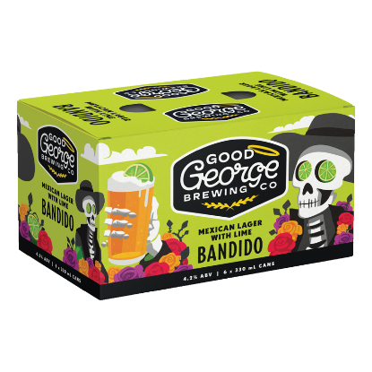 Picture of Good George Bandido Mexican Lager with Lime Cans 6x330ml
