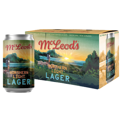 Picture of McLeod's Northern Light Lager Cans 6x330ml