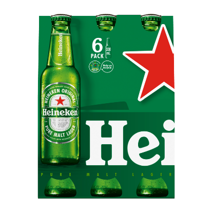 Show details for Heineken Bottles 6x330ml Picture of Heineken Bottles 6x330ml
