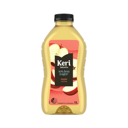 Picture of Keri 50% Less Sugar Apple PET Bottle 1 Litre