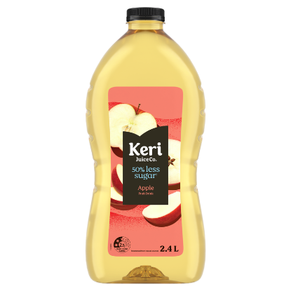 Picture of Keri 50% Less Sugar Apple PET Bottle 2.4 Litre