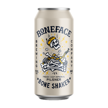 Picture of Boneface Bone Shaker Fresh Hop Imperial Pilsner Can 440ml