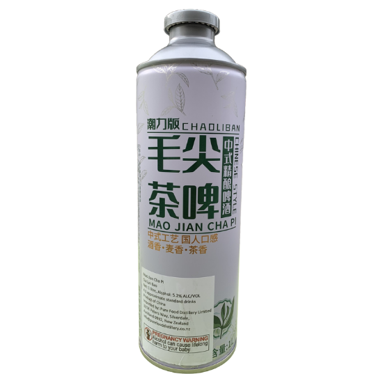 Picture of Chaoliban Mao Jian Cha Pi Green Tea Beer 5.2% Can 1 Litre